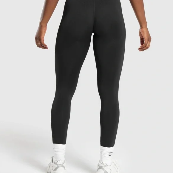 Black Women's Athletic Leggings - Picture 3 of 3